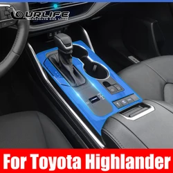 For Toyota Highlander XU70 2021 2022 2023 Car Interior Center console Transparent TPU Protective Anti-scratc film Accessories