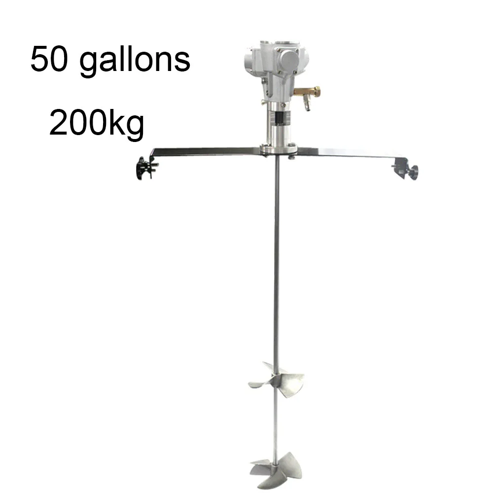 Imagem -02 - Colagem Pneumática da Liga de Alumínio da Máquina do Misturador do Agitador de 50 Galões e Misturador de Alta Potência da Tinta 200kg