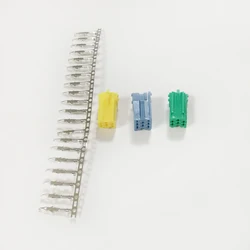 Biurlink Car MINI ISO Three Colours Connector ISO Plug Green Blue Yellow MINI ISO 20Pin for Volkswagen Renault Fiat 3Pcs/set
