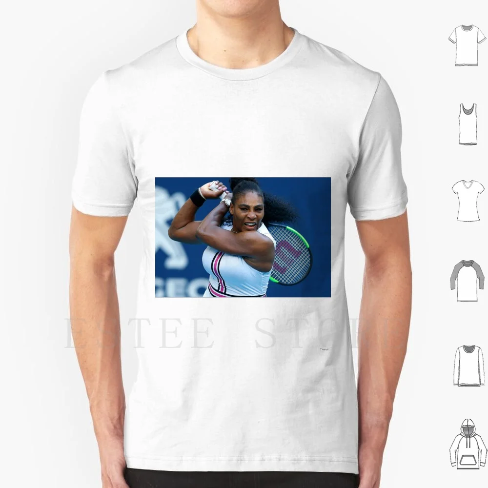 Serena Williams jugando tenis camiseta estampada algodón deportes leyendas deportivas atleta legendario héroe Serena Williams Williams tenis