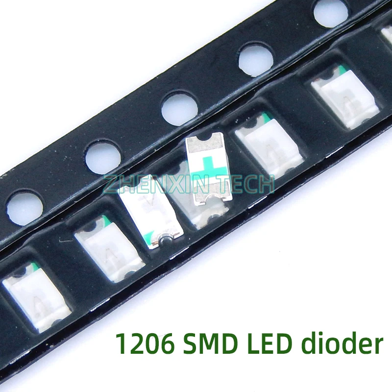 100PCS 0402 0603 0805 1206 1210 SMD lamp beads Red Blue Green White yellow orange Purple ice blue LED light emitting diode