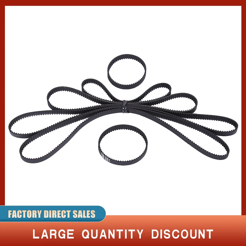 GT2 Closed Loop Timing Belt Rubber 180/182/184/186/188/190/192/194/196/198/200/202/204mm 2GT width 6/10/15mm 3d printer parts