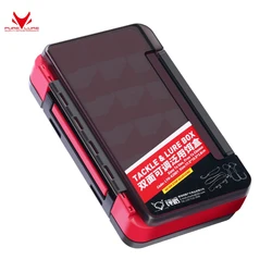 PURELURE Fishing Tackle Boxes Adjustable Board EVA Side Design Double Sided Fishing Accessories Jig Head lure Hook Boxes storage