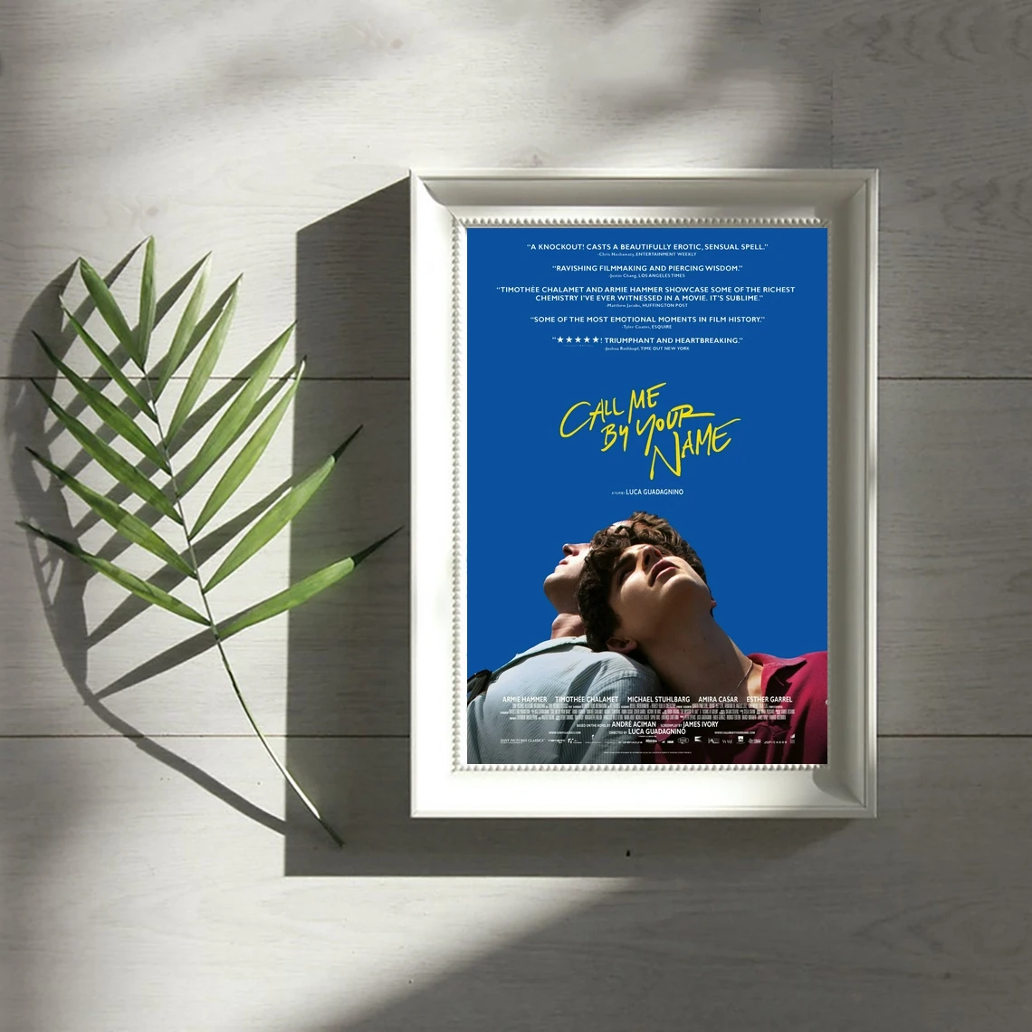 اتصل بي باسمك ملصق الفيلم طلاء جدران ديكور المنزل (بدون إطار)