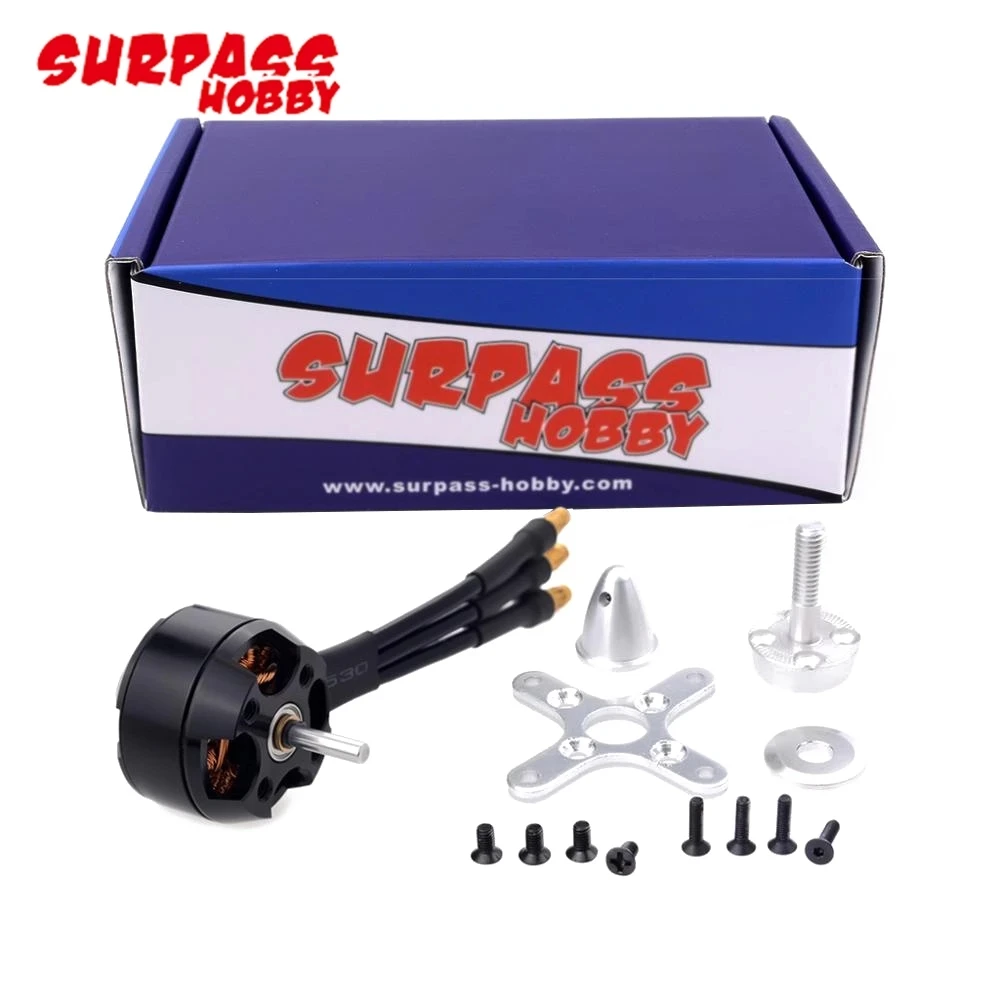 

SURPASS HOBBY 2204 C2822 1200KV 1400KV 4-полюсный бесщеточный двигатель для RC 3D самолета с фиксированным крылом