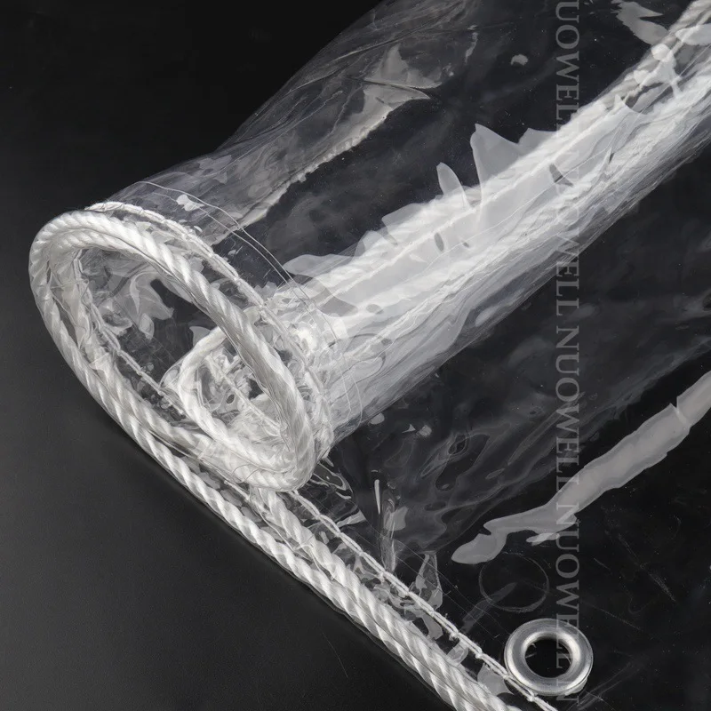 Bâche en PVC Transparent 0.35mm 99.9%, bâche en tissu imperméable pour balcon, jardin, plantes succulentes, couverture claire imperméable