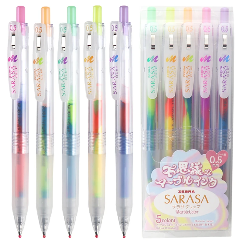 New Fantasy Mixed Gradient Colored Drawing Pen Incredible Cute Stationery Zebra 3-Color Graffiti Gel Pens Kawaii School Supplies