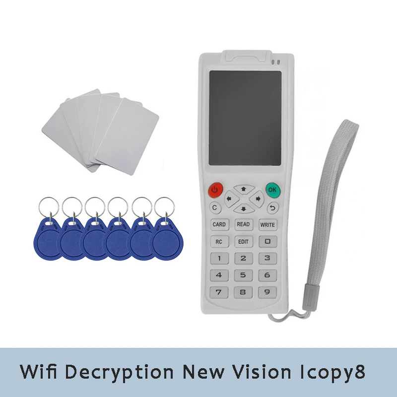 

New ICOPY8 Full Encryption Wifi Decoding RFID Access Control Card Reader NFC Card Writer Smart Chip Card Duplicator Copier