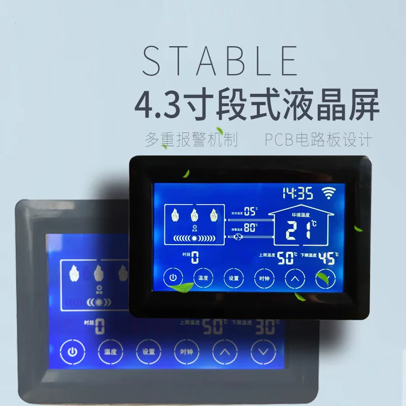 Hot Water GPRS Remote Electric Boiler Controller Electric Heating Furnace Thermostat Manufacturer LCD Touch Screen Type4304