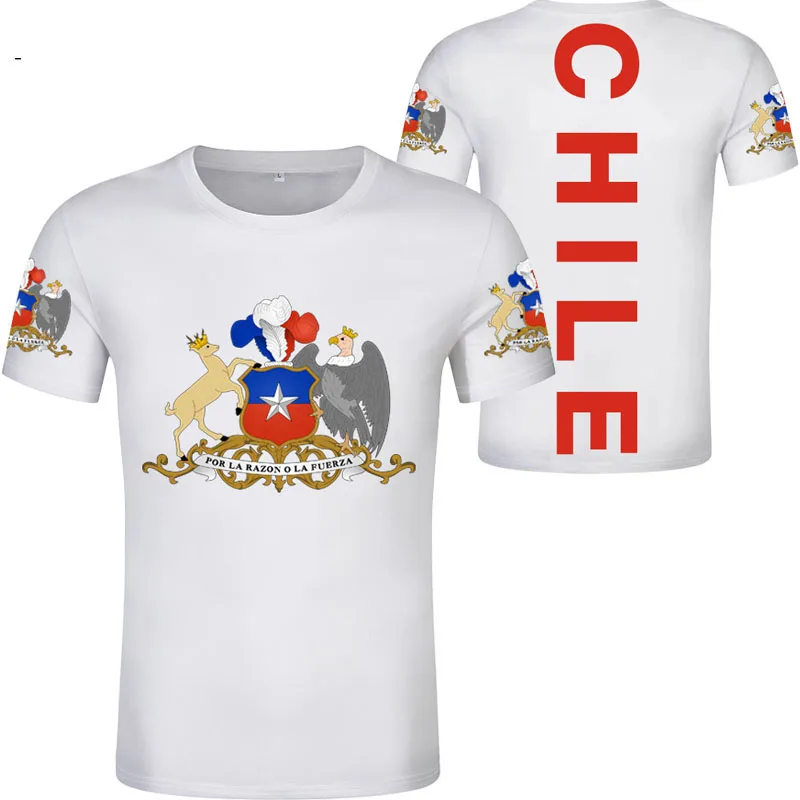 CHILE male youth diy free custom made name number chl t shirt nation flag cl chilean spanish college print photo boy clothes