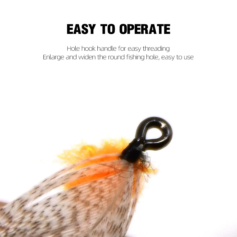 Cuerpo de ninfa Mayfly naranja MNFT para pesca con mosca a trucha - imagen 4