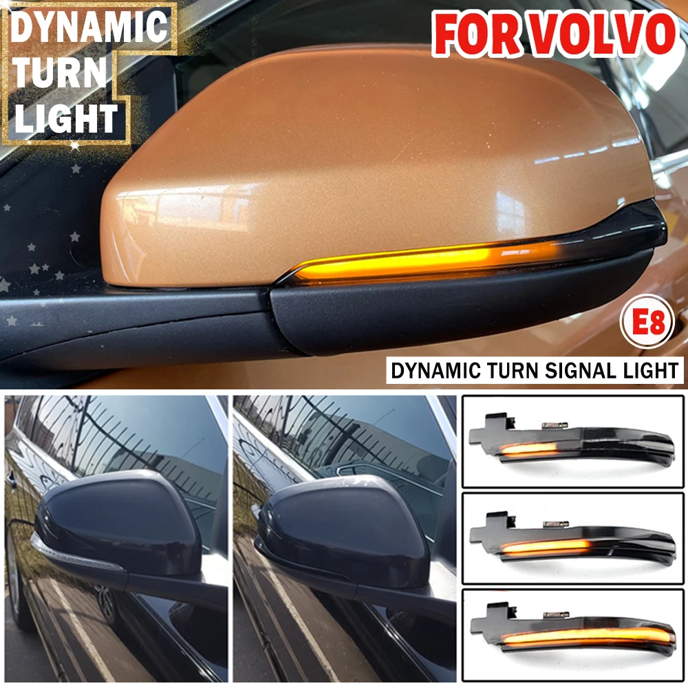 LED Sequential Dynamic Side mirror blinker Light Turn Signal Lamp For Volvo S60 CC S60 II S80 II V40 CC 40 II V60 V60 CC V70