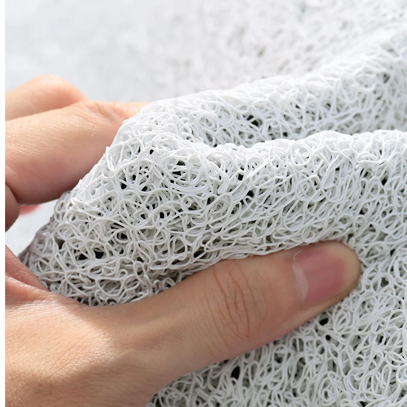 PVC Door Mat Silk Loop Bathroom Entrance Mat Carpet Nordic Home Living Room Dust Removal Home Decoration Front Door Mat