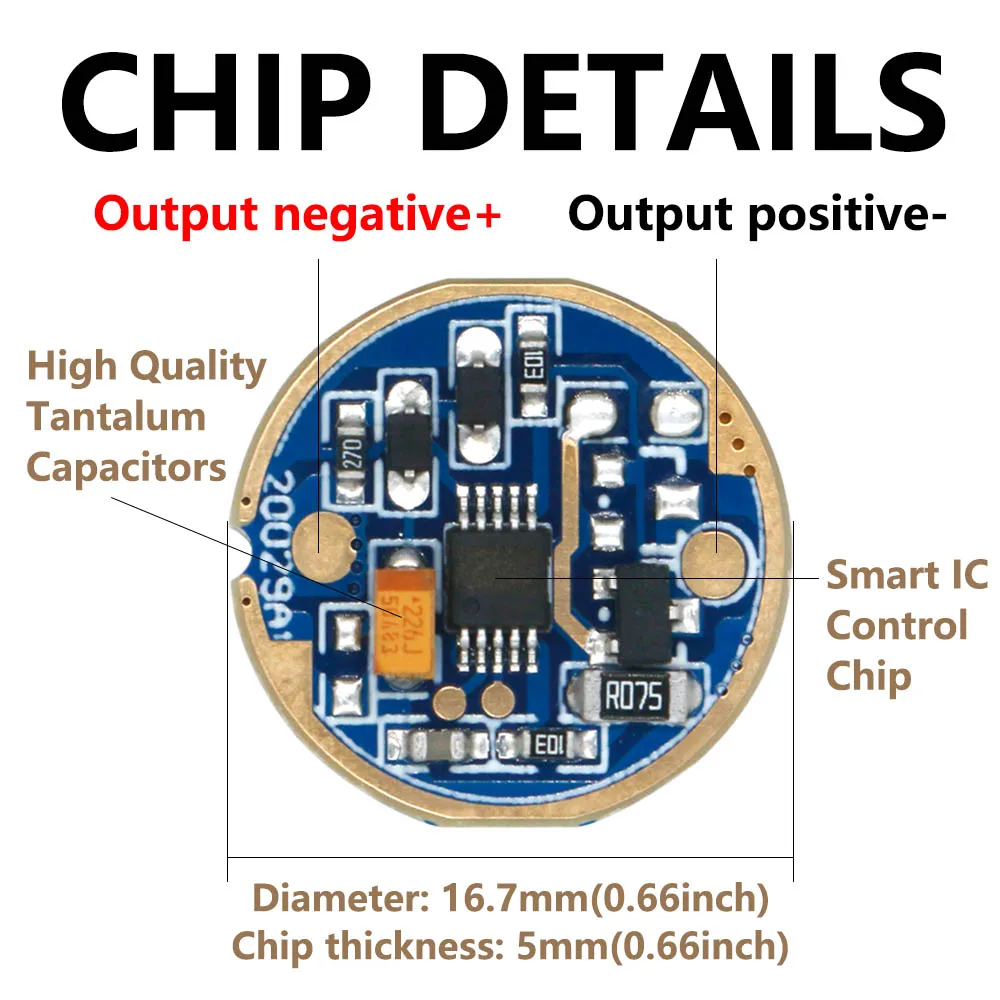 Controlador LED de corriente constante, piezas de 17mm para linterna, cuentas de lámpara, transformadores de 5 modos/1 modo, 3W, 5W, 10W, 18W, 1