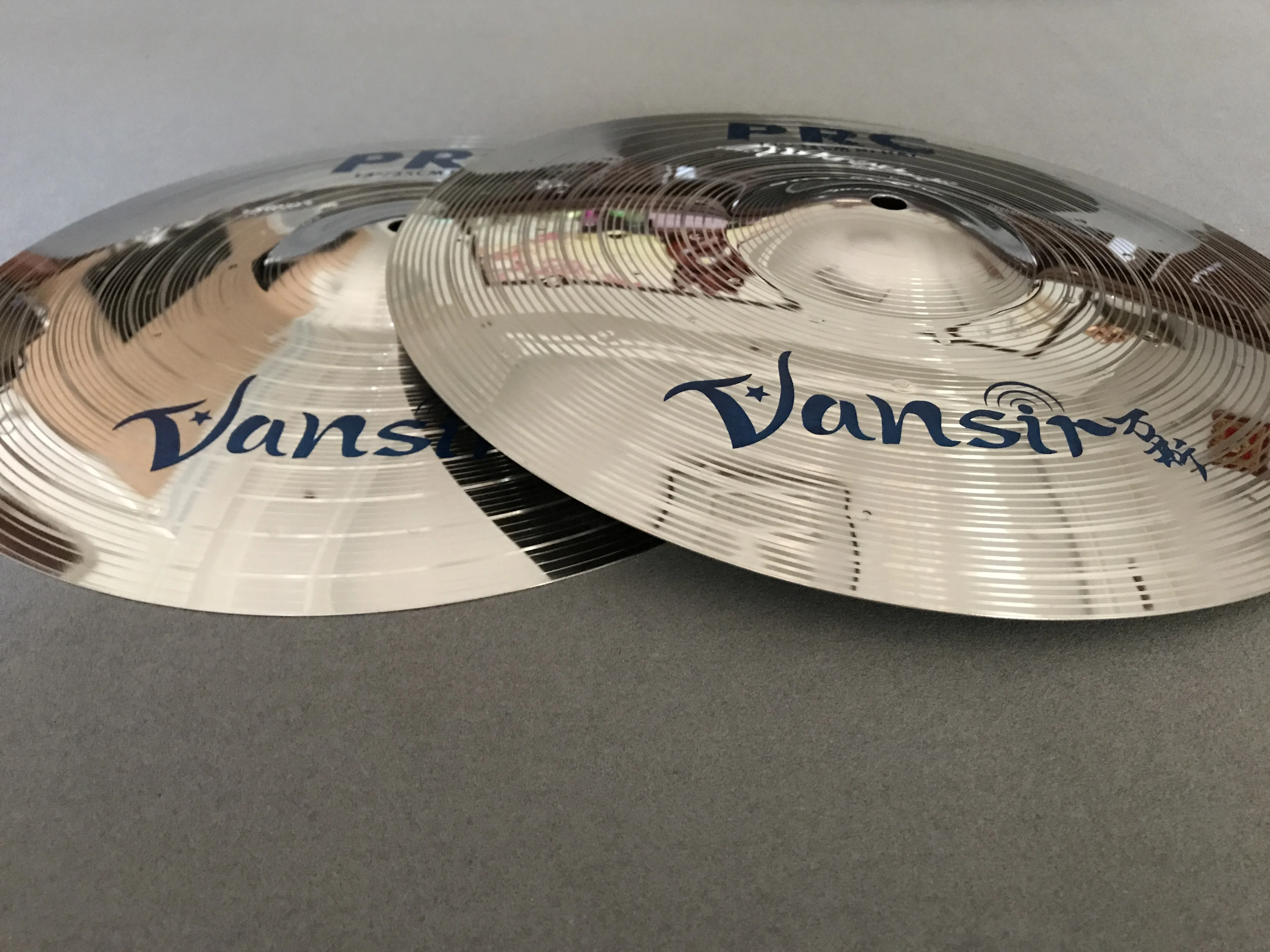 Vansir Polishing Alloy Cymbals SilverColor 14\'\'HH For Sale