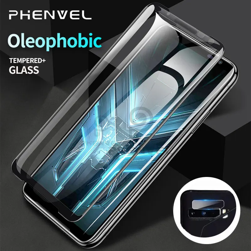 Safety protective Glass for Asus Rog Phone 3 ZS661KS Oleophobic Screen Protector For ROG Phone 3 Strix Tempered Glass Film