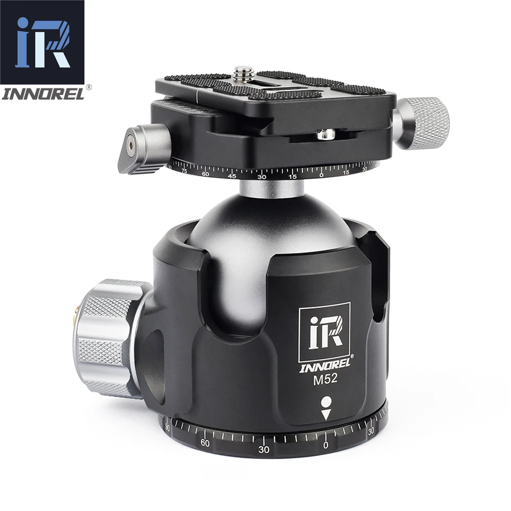 INNOREL M52/M44/M36 ball head panoramic video stand head new low center of gravity aluminum tripod ballhead maximum load 30KG