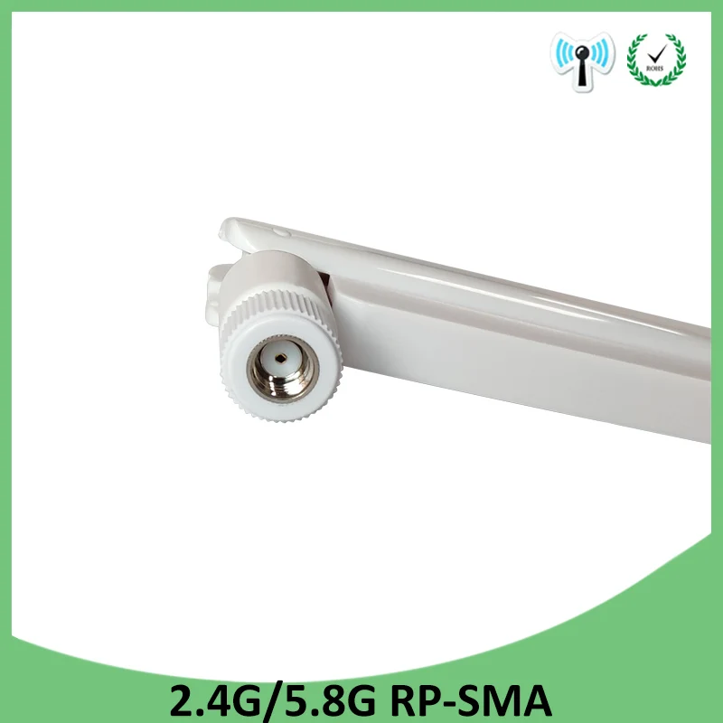 2.4GHz 5GHz 5.8Ghz wifi Antenna 5dBi RP-SMA Connector Dual Band 2.4G 5G 5.8G IOT Antenna aerial SMA female Pigtal extral cable