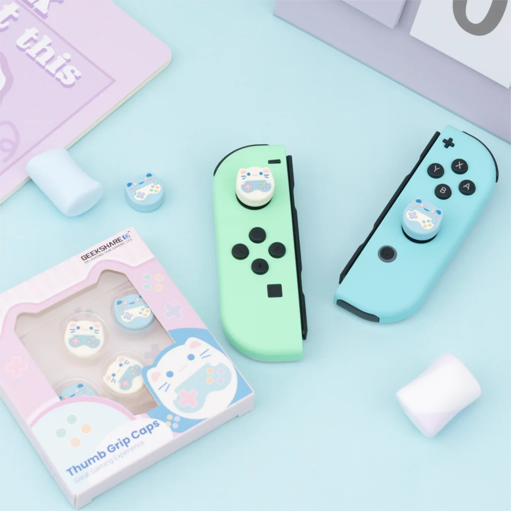 Juste de protection pour manette Nintendo Switch, Frog, Fox, Cat Thumb Stick Grip Cap, Oled, NS Lite, Joy-con Contrmatérielle, Thumbstick Case