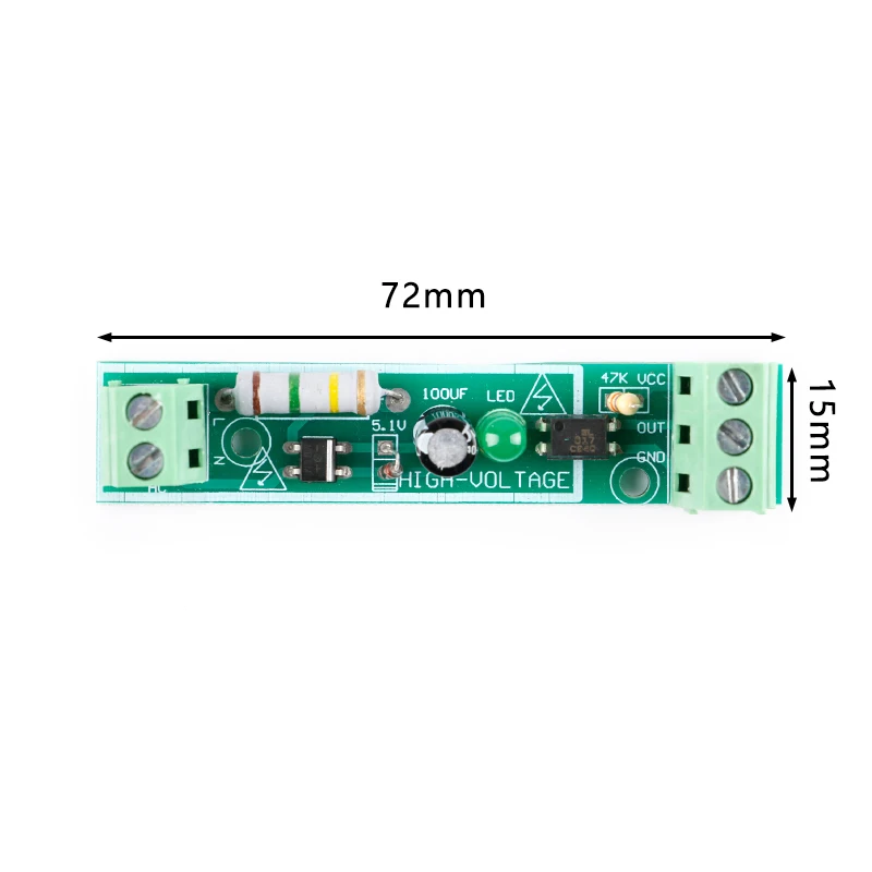 1Pcs High Quality Channel AC 220V Optocoupler Isolation Module High Voltage Opto Isolator