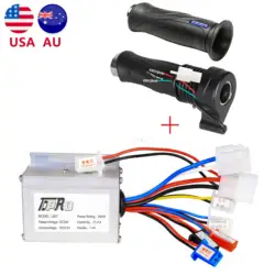 TDPRO 24V/36V/48V 350/500/800/1000W Motor Brush Controller Speed Throttle Twist Grip For Electric Bicycle Scooter ATV Buggy Bike