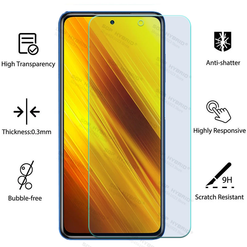 original protective glass for xiaomi poco x3 nfc pro tempered glas screen protector for ksiomi xiaom poco m3 m3pro 1 to 3 Sheets