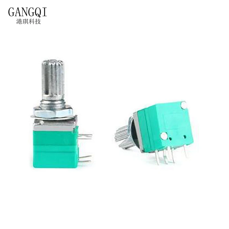 5PCS New RV097NS 5pin RK097NS RV097 5K 10K 20K 50K 100K 500K with a switch audio shaft 15mm amplifier sealing potentiometer