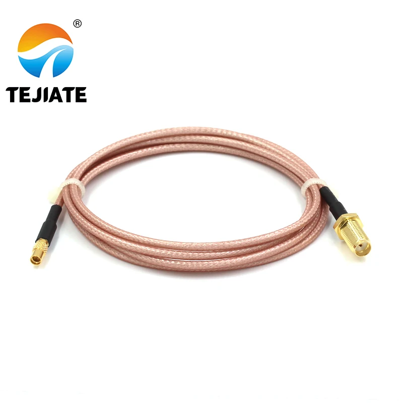 1PCS TEJIATE Adapter Cable MMCX To SMA Type MMCX-K Convert SMA-KY 8-90CM 1M 1.5M 2M Length Connector RG316 Wire