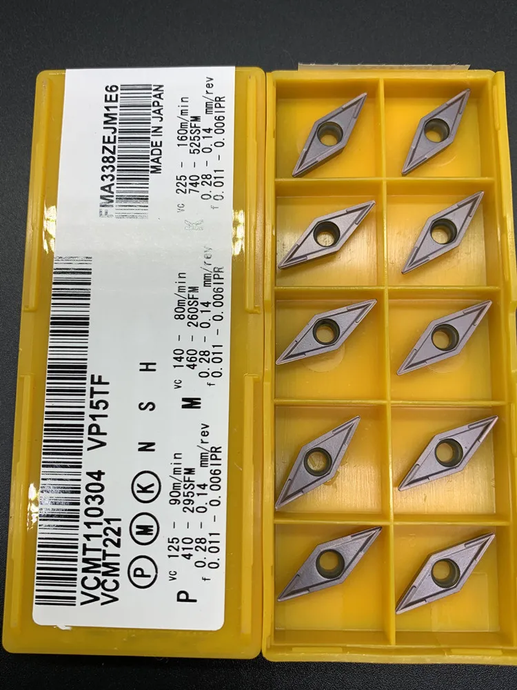 VCMT110304 VP15TF UE6020 inserti in metallo duro di alta qualità VCMT 110304 US735 utensile per tornitura interna utensile da taglio per tornio cementato CNC