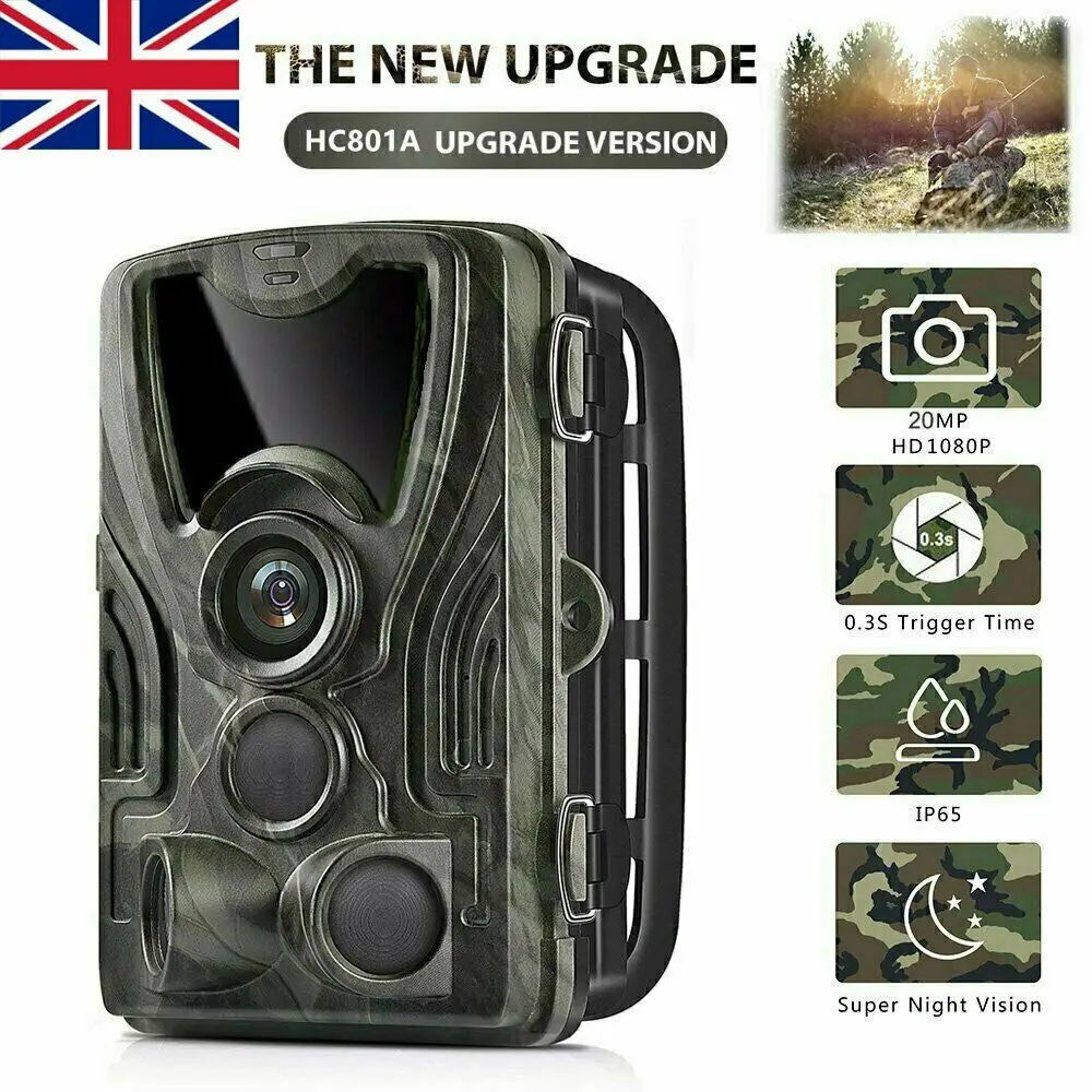 20MP Trail Camera Outdoor Wildlife Hunting IR Filter Night View Motion Detection Camera Scouting Cameras Photo Traps Track