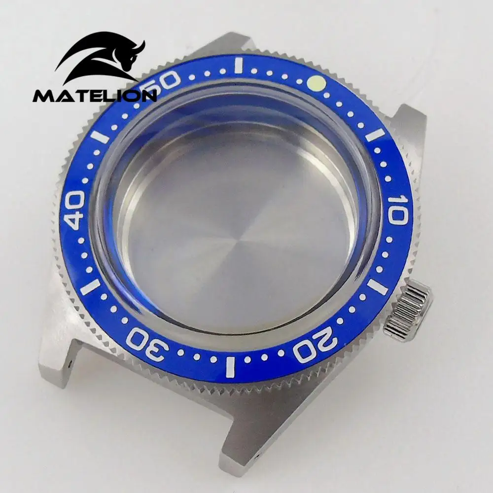 300M Diver 40mm Stainless Steel Watch Case fit 62MAS NH35A NH36A Bow Sapphire Glass Screw down Crown ceramic bezel