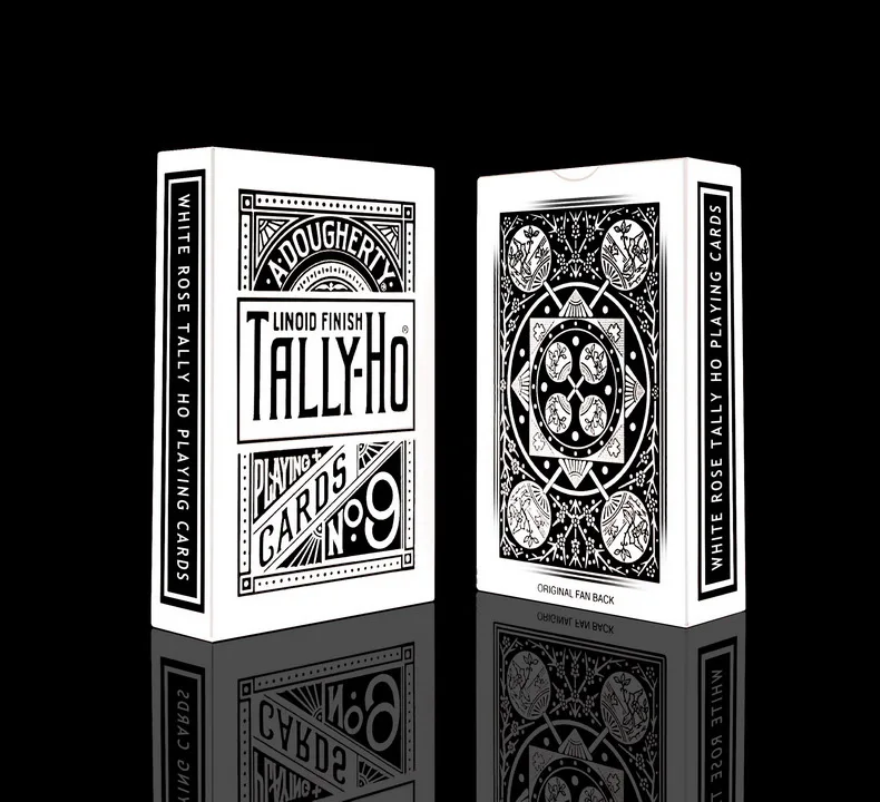 Tally-Ho Reverse Rose Playing Cards Fan Back Deck Card Games Magic Tricks