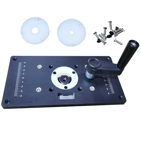 Trimming Machine Router Table Insert Plate special Lift Refit Aluminum Flip For Woodworking Work Bench Plunge Router Base