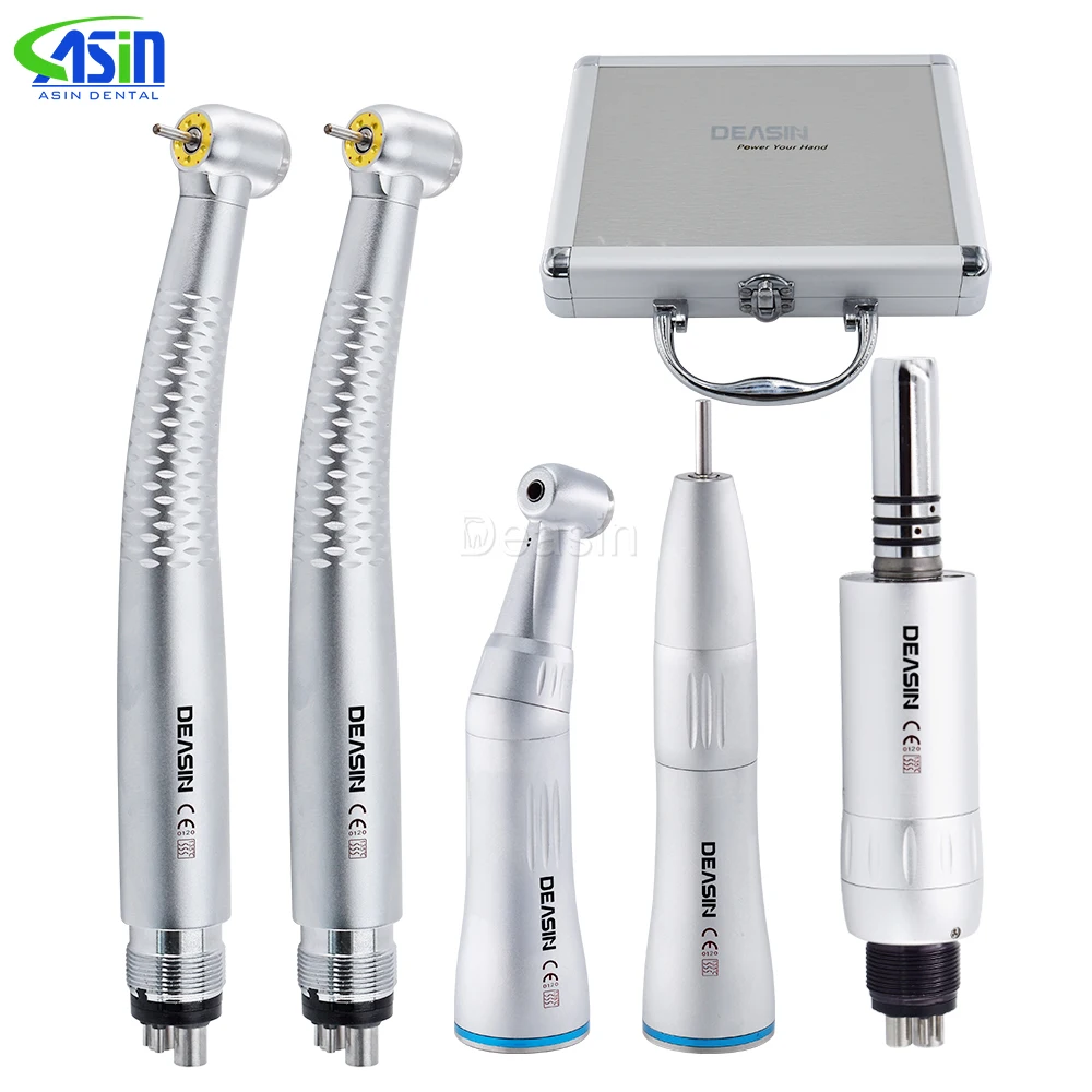 

Dental Handpiece Kit 5 led High speed and inner water channel low speed for Student Dentist Dental Euipment Tools Materials