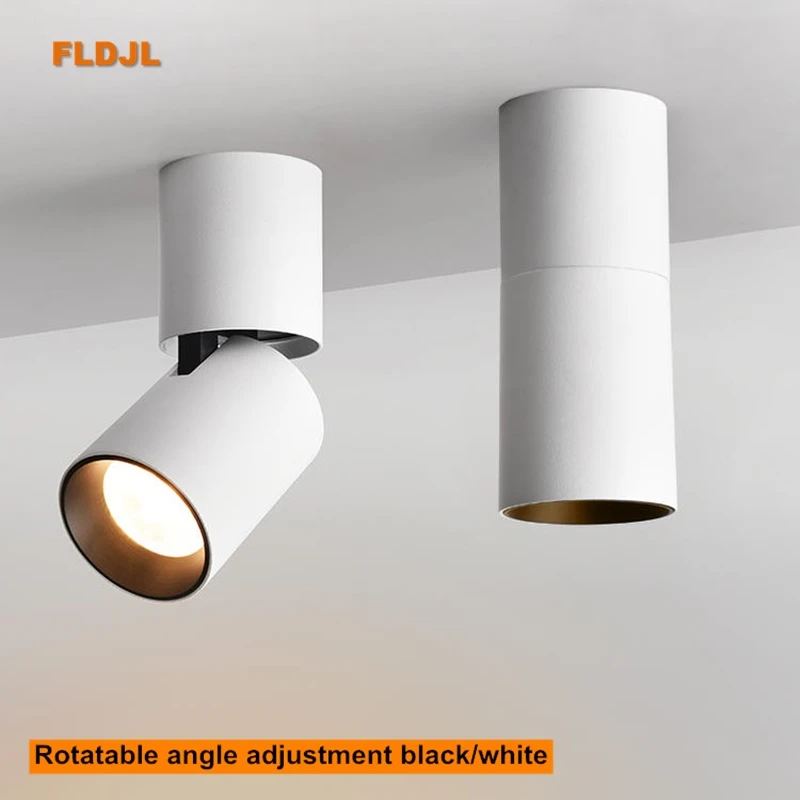 

Dimming rotating LED downlight 9W 12W 15W surface mounted folding COB LED ceiling spotlight AC110-220V LED ceiling light