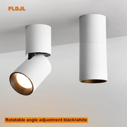 Dimming rotating LED downlight 9W 12W 15W surface mounted folding COB LED ceiling spotlight AC110-220V LED ceiling light