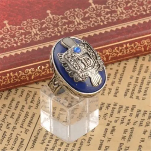 Newest Arrivals faroot Holiday DIY Decorations 925 Sterling Silver The Vampire Diaries Damon Salvatore Lapis Lazuil Ring