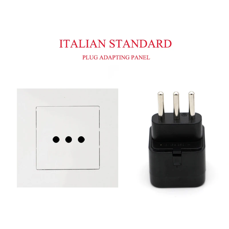 3-Pin IT ปลั๊กแปลง Universal UK/US/EU/AU To อิตาลีมิลานชิลีวาติกันอิตาเลี่ยนปลั๊กอะแดปเตอร์ไฟ AC Converter