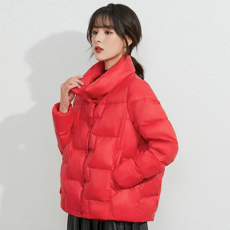 Jaqueta de inverno feminina estilo coreano 2021, colarinho feminino preto, jaqueta solta, de grandes dimensões, parka