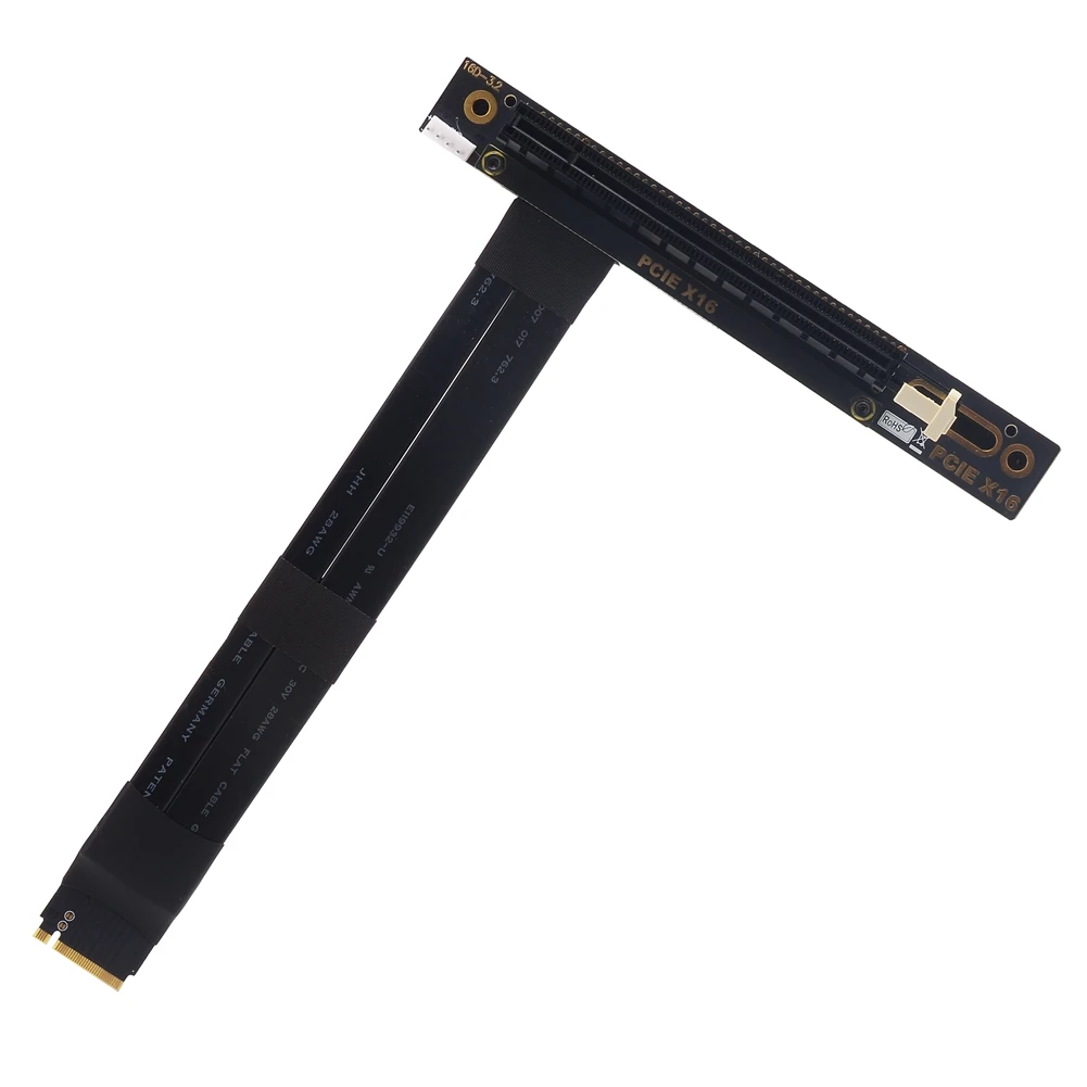 M.2 NVMe To PCIe x16 Extension Cable Gen3.0 PCIe x4 Extender Adapter Jumper For BTC Mining GPU M2 To 16x Bitcoin