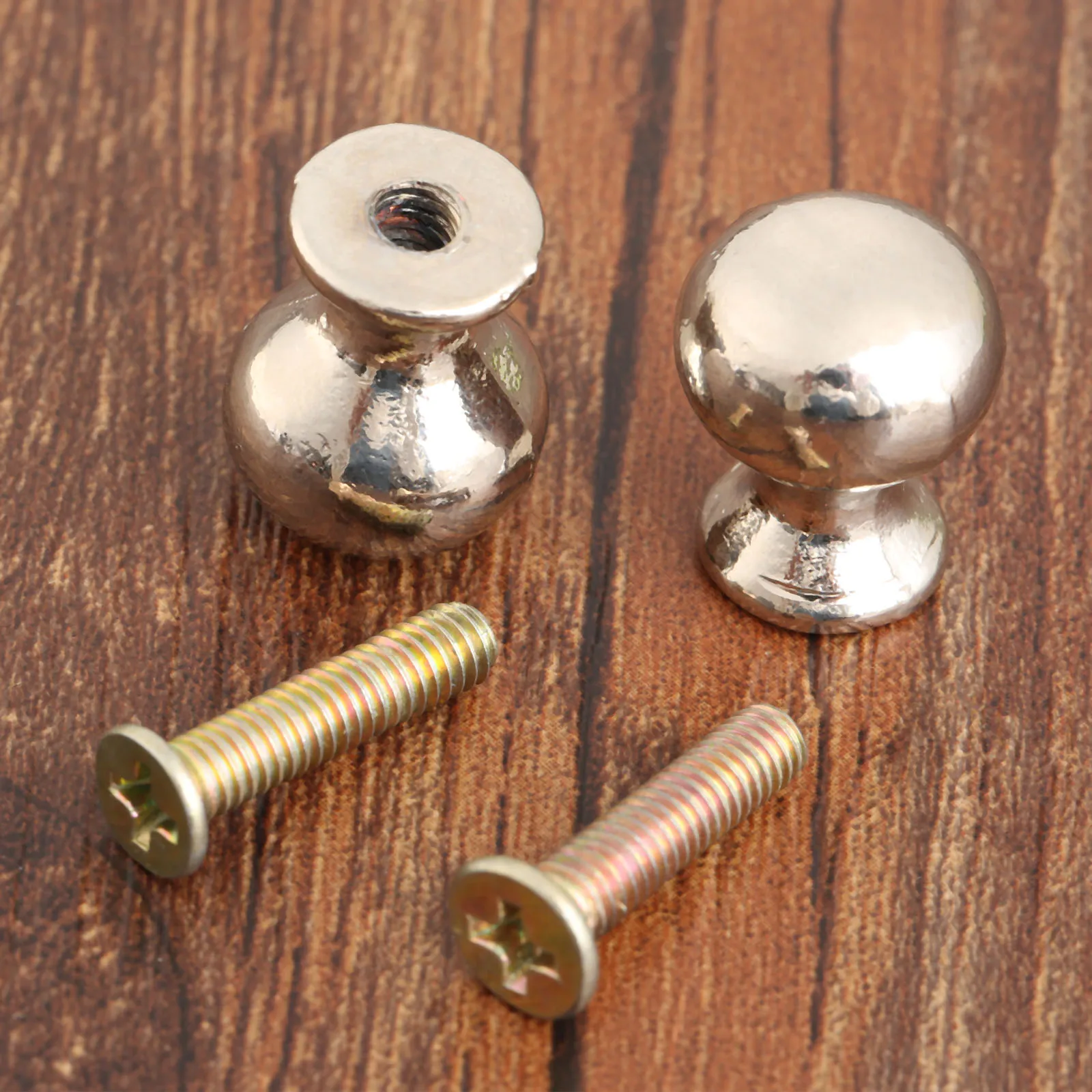 2pcs Mini Pull Knobs Silver Alloy Antique small Handle 18*14mm Drawer Cabinet Cupboard Decorative Furniture Hardware w/screws