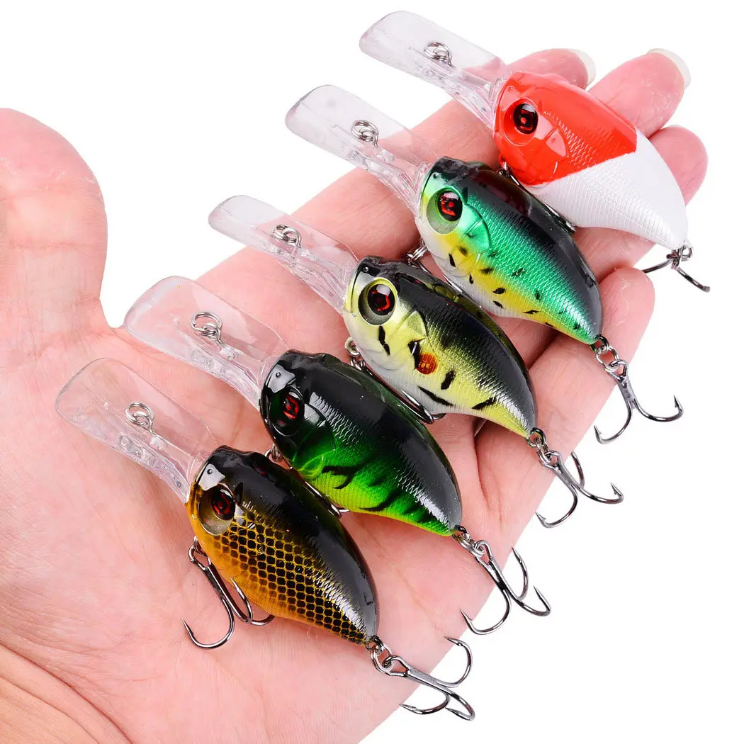 

1pc 78mm 11.6g Swim Fish Fishing Lure Artificial Hard Crank Bait Topwater Wobbler Mini Fishing Crankbait Lure Fishing Tackle