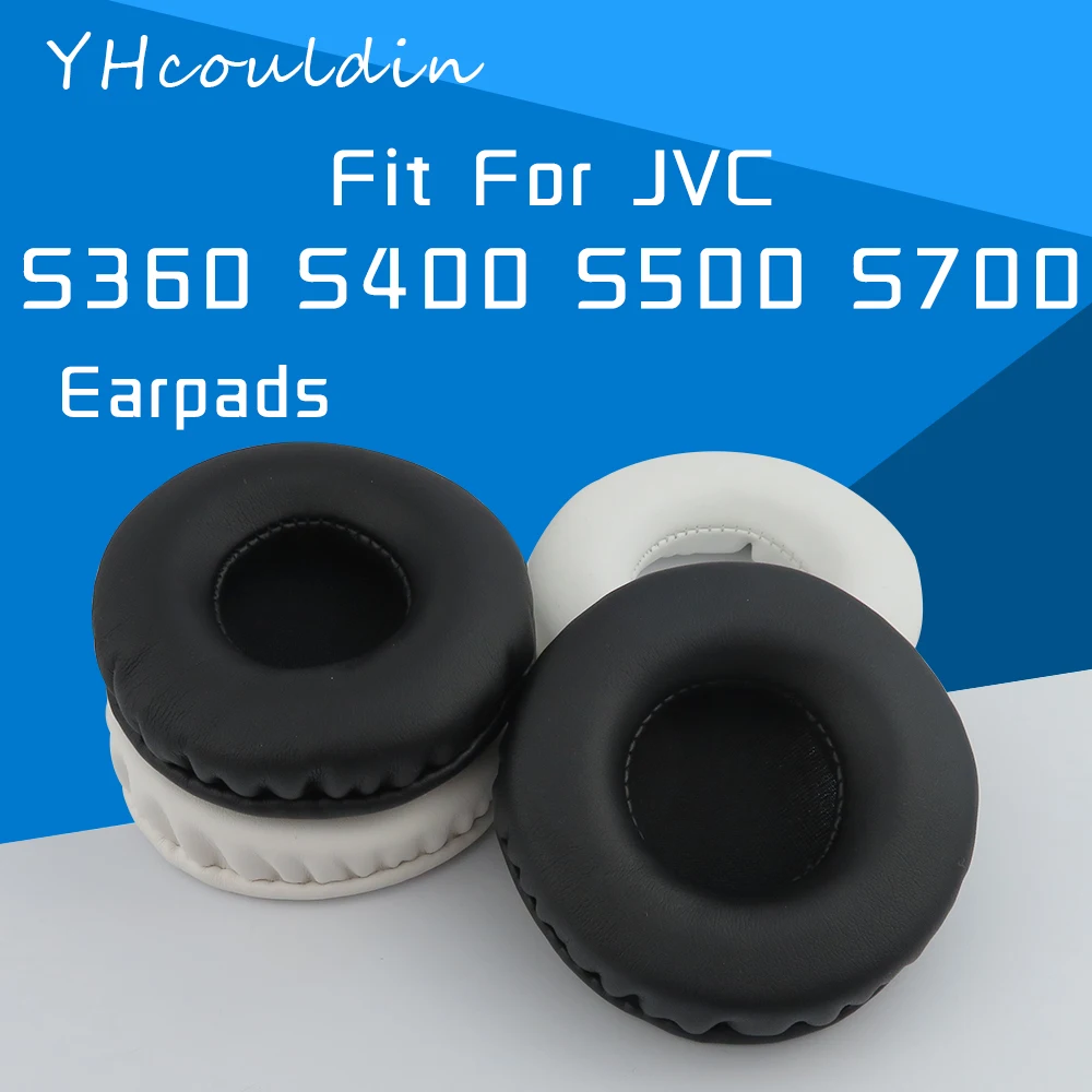 YHcouldin Earpads For JVC S360 S400 S500 S700 HA-S360 HA-S400 HA-S500 HA-S700 Headphone Accessaries Replacement Wrinkled Leather