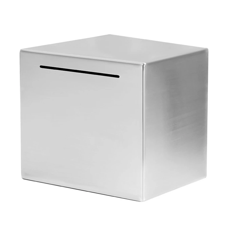 Safe Piggy Bank Made of Stainless Steel,Safe Box Money Savings Bank for Kids,Can GXMA