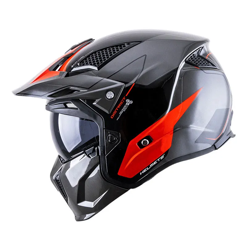 Authentic Profession Motorcross off-road motorcycle helmet men personality full face locomotive pull four highway safety helmet