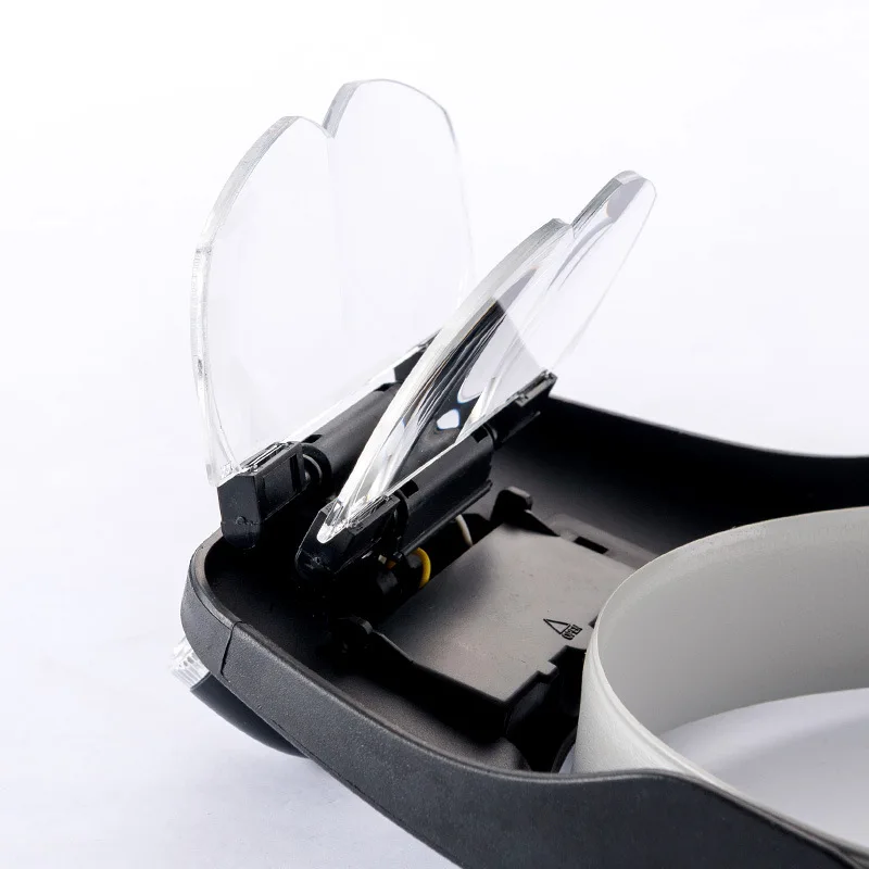 Imagem -04 - Lupa Led Luz da Lâmpada Cabeça Lupa Jeweler Headband Lente Intercambiável Ferramenta de Reparo Leitura Lupa