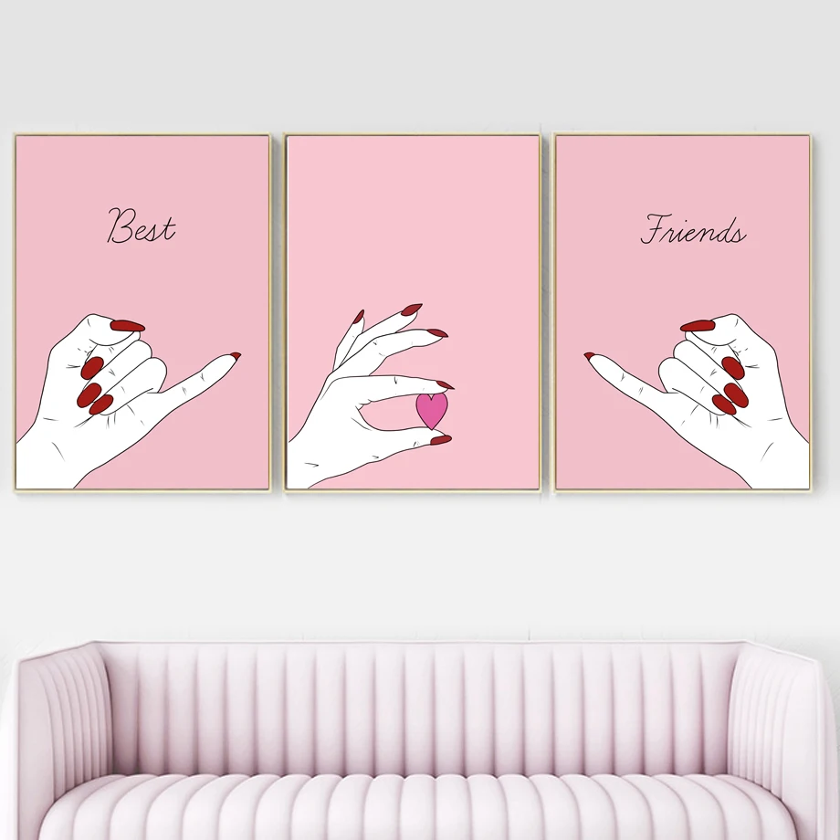 Home Decor Prints Painting Wall Art Makeup Nail Polish Manicures Nordic Style Pictures Modular Canvas Poster Bedside Background