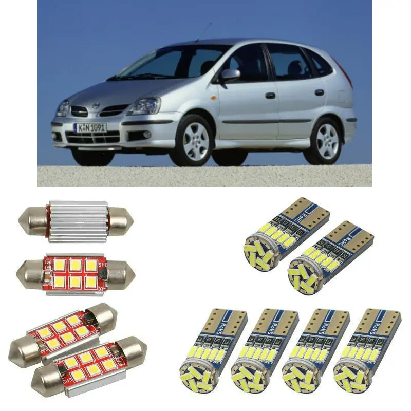 

superbright Interior led Car lights For Nissan Almera tino v10 bulbs for cars dome map light 4pc