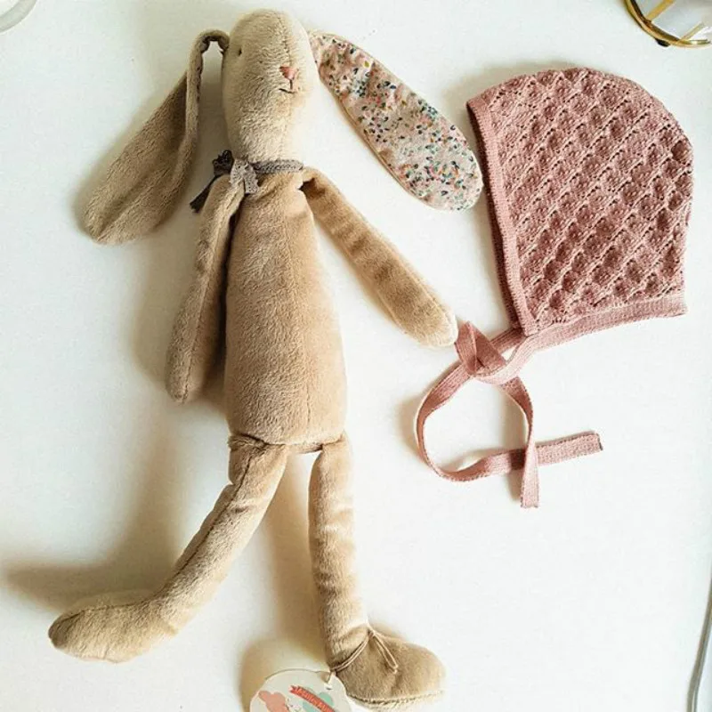 New Handmade Rabbit Comfort Doll Soft Plush Animal Stuffed Plush Toy Baby Sleeping Dolls