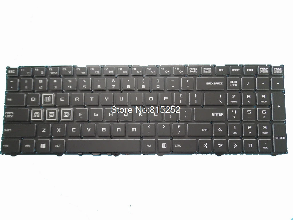 Laptop Keyboard for MECHREVO Deep Sea Ghost Z1 TFM15F23USJ852 KBDR15A00C-4011 152J8520USL-A Black Without Frame United States US